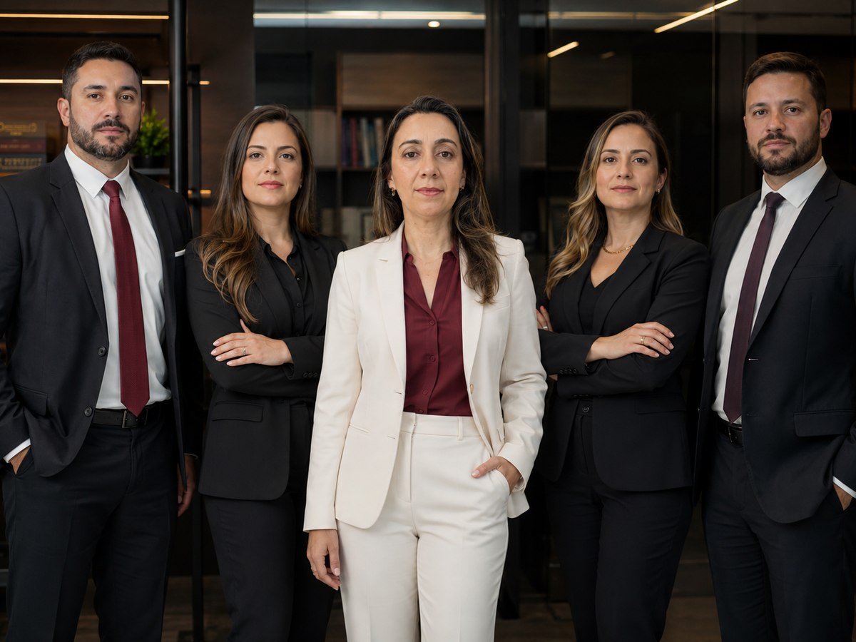 Equipe de advogados parceiros do escritório